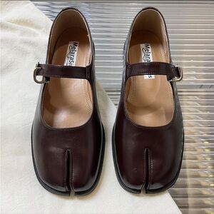 Burgundy Tabi Mary Janes